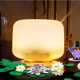 Cross-border 500ml non-printing humidifier aromatherapy machine home large-capacity humidifier colorful night light bread aromatherapy