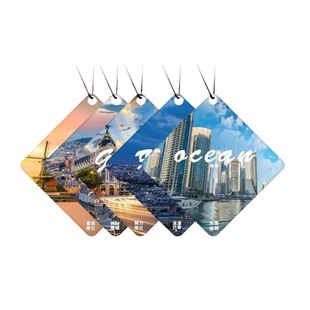 Customized car incense tablets car lasting fragrance high-end French perfume pendant car odor removal