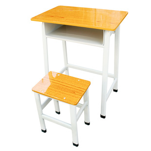 Wholesale primary and secondary school students' desks and chairs single suit factory direct guidance training class writing desk school classroom learning