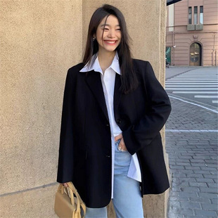 Chic Gray Small Suit Jacket Women's Small 2024 Spring and Autumn New High Design Sense Niche Casual Suit
