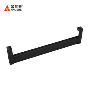 Clothes tube cabinet clothes pole thickened 2mm rectangular clothes pole mute non-slip wardrobe aluminum alloy wardrobe pole