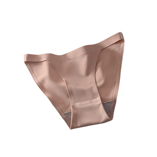 Japanese Style Simple Quick-drying Solid Color Non-marking Comfortable Breathable Briefs Girl's Pure Cotton Style Women's Ice Silk Underwear