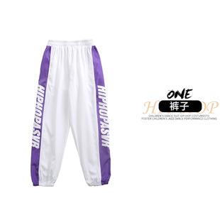 Children's hip hop fashion clothes summer boys' hip hop suit primary and secondary school games class clothes girls' jazz dance performance clothes