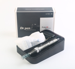 Cross-border Dr.pen M8 small black pen M8 electric microneedle mesodermal essence into MTS beauty instrument nano microneedle
