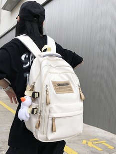 Backpack Simple Female College Student Schoolbag Ins College Style Trendy Junior High School Couples New Senior high school Student Backpack