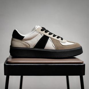 German training shoes men's 2025 spring new breathable men's shoes thick-soled casual skate shoes retro all-match fashion shoes