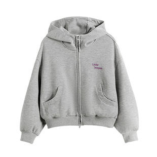 Women's Middle School Children's Sweatshirt Coat 2025 Spring and Autumn All-match Breathable 7-14 Year Old Student College Style Loose Outer Wear School Uniform