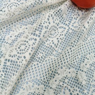 Polyester cotton lace fabric hollow retro knitted hook flower plain wind clothing accessories handmade DIY lace cloth