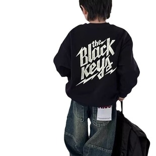 Children's Clothing Boys Handsome Sweater 2024 New Children's Autumn and Winter Casual All-match Clothes Boys Fried Street Clothes Fashion
