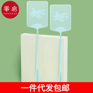 Postage/fly swatter AB1S65-plastic swatter does not rot long handle mosquitoes increase household manual swatter mosquito elasticity
