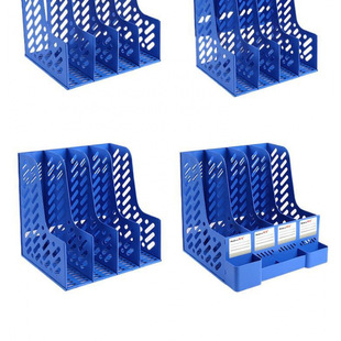 File Box Thickened and Stable File Rack with Pen Holder for Desktop Data Office Supplies Data Rack