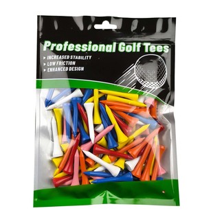 100pcs смешанный цвет гольф-подушка для гольфа tee сумка цветной деревянный шарик Golf Tee