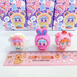 Cute Q-Style Folded-Eared Rabbit Big Cousin Blind Box Doll Trendy Toy Desktop Decoration Gift 24/Whole Box Batch