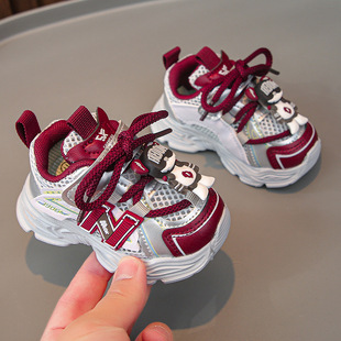 2025 Spring and Summer New Breathable Single Mesh Children's sneaker Torre Shoes Baby Toddler Shoes Lightweight Non-slip Men's and Women's Shoes