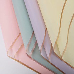 Fresh bouquet wrapping paper material translucent waterproof flower shop bouquet wrapping paper thickened Phnom Penh jelly film matte paper