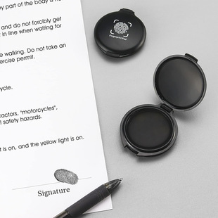 Red Portable Fingerprint Ink Pad Quick-drying Ink Pad No-wash Mini Ink Pad Financial Office Contract Imitation Fake Fingerprint Stamp