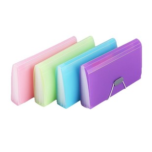 13 grid organ bag small mini office storage bag a6 waterproof bill clip multi-layer file folder package wholesale