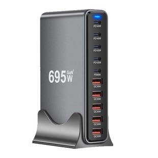 800W нитрид галлия PD зарядное устройство 765W Многофункциональный PD настольная зарядное устройство 730W трансграничный новый 10 зарядное устройство