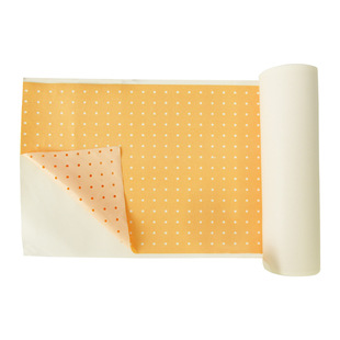 Manufacturer Customized Direct Supply Punched Rubber Glue 18Cmx5M Punched Zinc Oxide Film Rubber Tape Medical Tape
