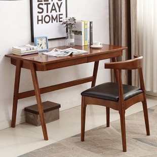 Solid Wood Desk Simple Household Middle School Students' Desktop Nordic Solid Wood Computer Desk Children's Learning Writing Desk Integrated Table