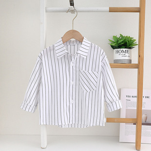 Boys Autumn suit 2024 New Baby Styline Casual Shirt Baby Children's Spring and Autumn Shirt Two-piece Set
