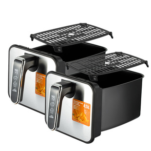 RAF European standard cross-border air fryer double pot large capacity multi-functional household electric fryer without lampblack touch screen 9L