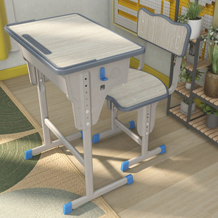 Factory direct selling primary and secondary school students desks and chairs school training tutorial class desks lifting children's desks study desks and chairs