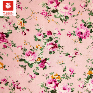 Cotton poplin cotton printed fabric small floral rose women's clothing children's clothing shoes and hats material spot wholesale