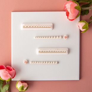 Mini Lace Curly Flower Soft Pottery Earrings Clay Mold Rose Jewelry Pendant Small Flower Decorative Modeling Mold Cutting Tool