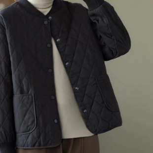 Women's Loose Casual Japanese Style Retro Single-breasted Cotton-padded Warm Cotton-padded Coat