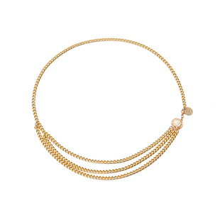 European and American Cross-border Jewelry Alloy Multi-layer Exaggerated Body Chain Women's Fashion Queen's Head Retro Street Beat Waist Chain