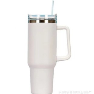 Новый трансграничный 1-2 поколения 40oz ручка чашка распыления пластиковый автомобильный стакан 304 нержавеющая сталь
