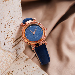 Gypsophila Korean fashion AliExpress new Starry Sky silver powder face student women frosted belt quartz watch watch