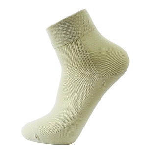 Spring New Socks Women's Mid-tube Socks Xinjiang Cotton Socks Women's Socks Antibacterial Deodorant Sweat Absorbing Solid Color Mesh Breathable
