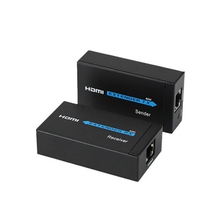 Фабричный прямой удлинитель HDMI 60 м 60 м HDMI к сетевому кабелю RJ45 Расширитель сигнала оптом