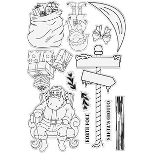 Santa House snowflake digital knife die seal Scrapbook cutting template DIY embossing mold greeting card