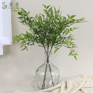 Моделирование мягкого клея Nantianzhu Tiankui Bamboo Моделирование растений Новый китайский стиль Домашняя модель отеля Украшение комнаты Фотография Свадебная