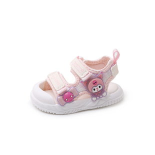 Girls Princess Sandals 2025 Summer New Little Girl Beach Shoes Children's Soft Sole Baby Shoes Cartoon Sandals