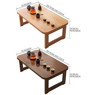 Bay Window Small Table Foldable Kang Table Home Tatami Coffee Table Bed Learning Writing Computer Low Table Bay Window Table