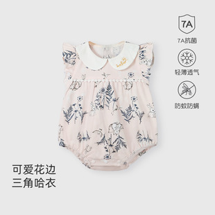 Baby Clothes Summer Sleeveless Newborn Girls' Triangle Climbing Suit