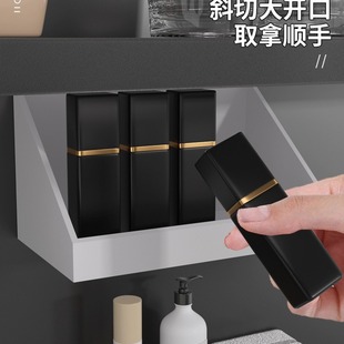 Mirror Cabinet Storage Box Toilet Washstand Cosmetic Lipstick Storage Rack Bathroom Wall-mounted Oblique Mouth Finishing Box