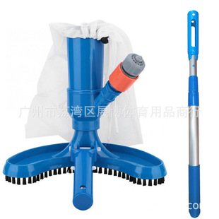 Amazon's new half-moon vacuum torrent nozzle cleaner with three-section telescopic rod detachable sleeve Rod