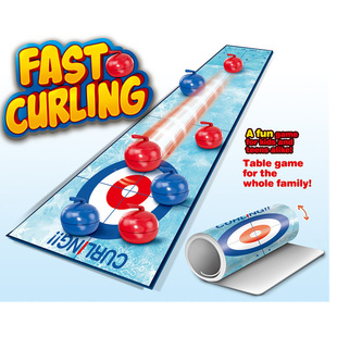 Children's Curling Game Fast curling Game Parent-Child Interactive Desktop Double Challenge Toy