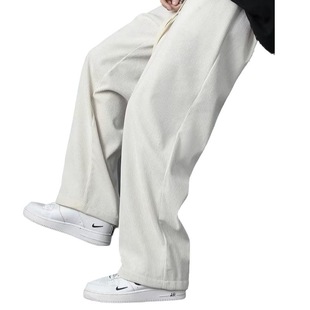 Corduroy Pants Men's Autumn and Winter Casual Trousers Boys Loose Straight Spring Sports Pants Men's All-match
