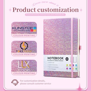 Cross-border exclusive for gypsophila creative simple A5 notebook business notepad elastic band strap customizable LOGO