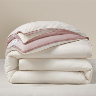 Soybean fiber two-in-one four-season quilt zipper thickened warm spring and autumn quilt student dormitory universal