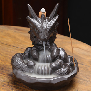 Cross-border backflow incense burner dragon ceramic crafts ornaments alpine dragon backflow aromatherapy burner new original