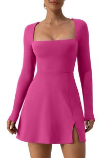 2023amazon AliExpress wish independent site eBay cross-border Women's square collar multi-color dress