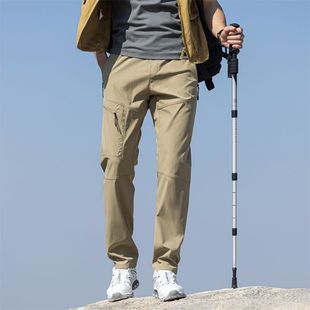 Men's Spring and Summer Thin Pants American Functional Casual Pants Outdoor Mountaineering Crock Pants Elastic Casual Speed