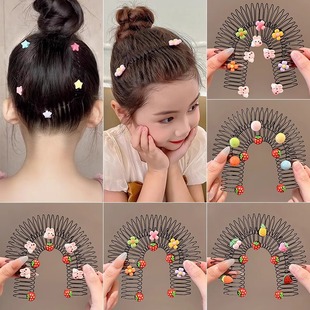 Women's Children's Broken Hair Lala Comb Cute Invisible Bangs Fixed Finishing Clips Hair Band Girls' Hair Card Headdress